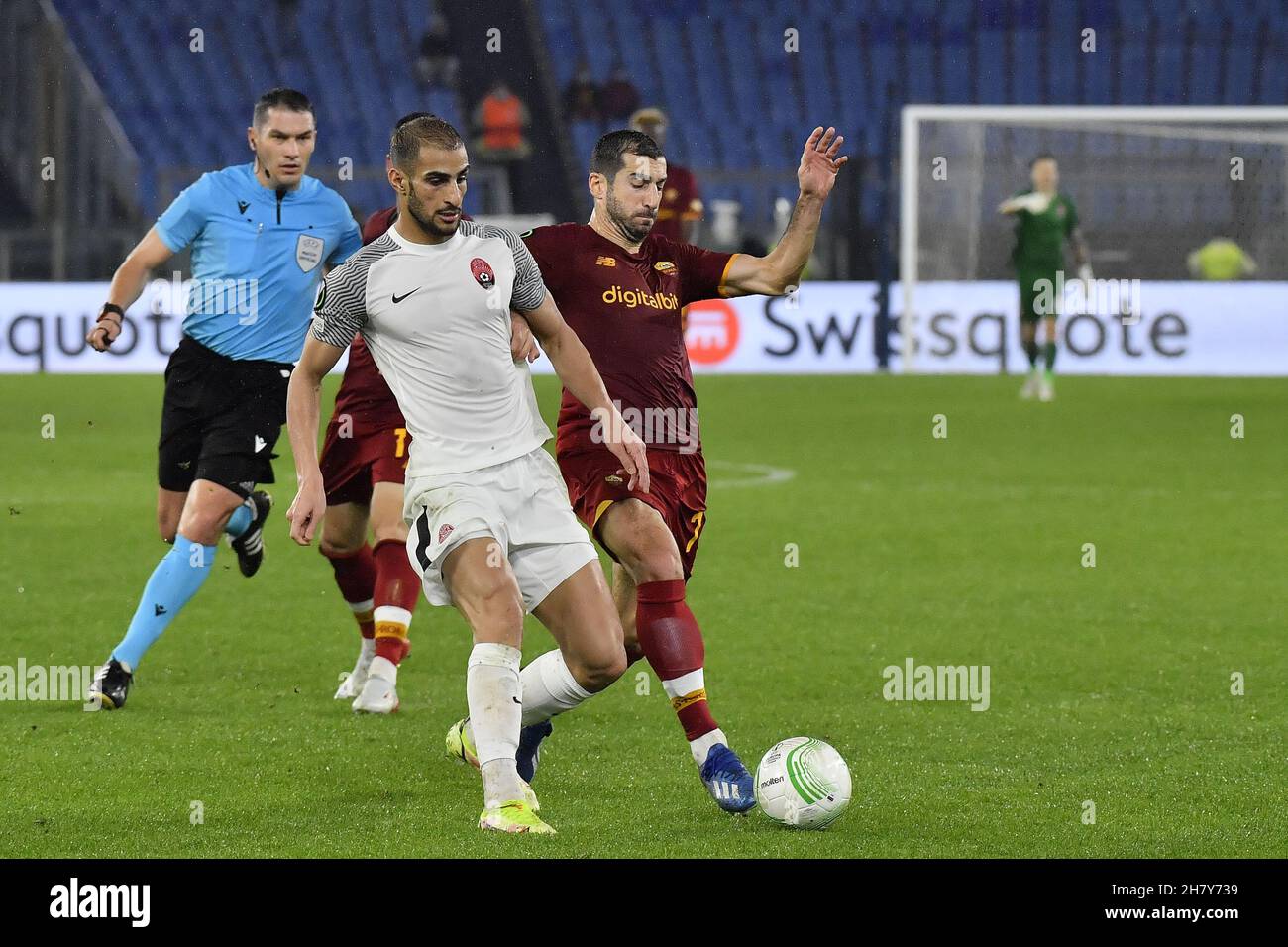 Rome, Italy. 25th Nov, 2021. Shahab Zahedi of Zorya Luhansk in action during the UEFA Europa Conference League group C match between A.S. Roma vs Zorya Luhansk at Stadio Olimpico on November 25, 2021 in Rome, Italy. Credit: Independent Photo Agency/Alamy Live News Stock Photo