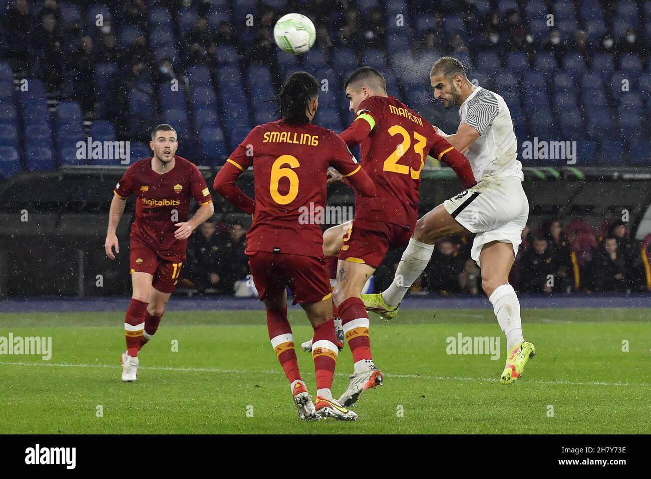 Shahab Zahedi of Zorya Luhansk   in action during the UEFA Europa Conference League group C match between A.S. Roma vs Zorya Luhansk at Stadio Olimpic Stock Photo