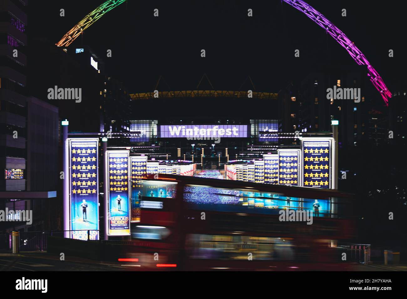 The annual winter lights have returned to Wembley with the tallest LED