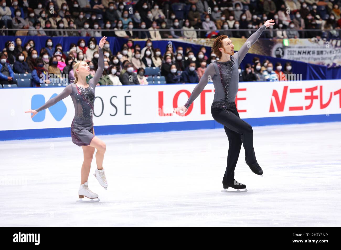 Tokyo, Japan. 13th Nov, 2021. Evgenia Tarasova & Vladimir Morozov (RUS