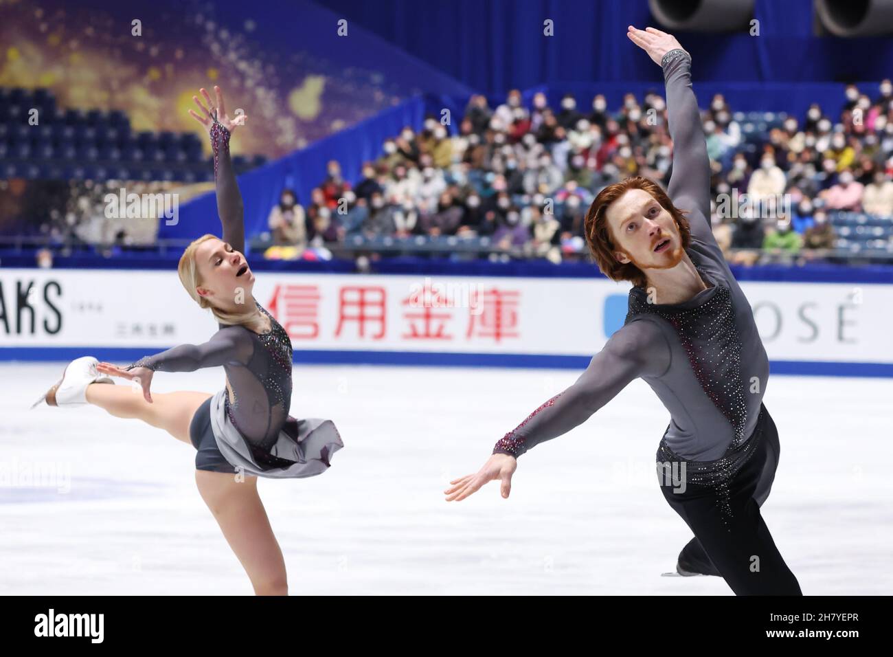 Tokyo, Japan. 13th Nov, 2021. Evgenia Tarasova & Vladimir Morozov (RUS