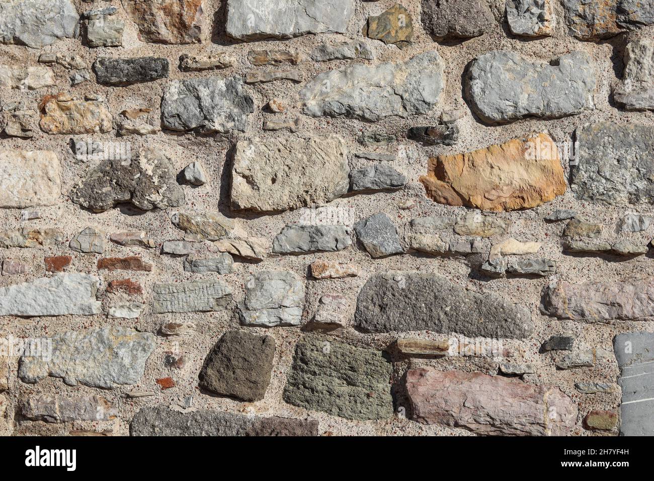 Part of old castle stone wall texture background. High quality photo ...