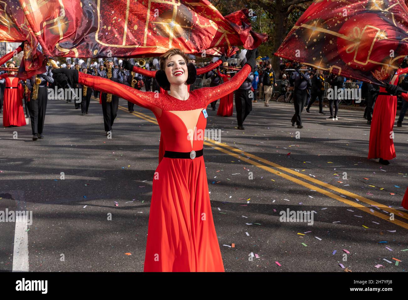 NEW YORK, NY NOVEMBER 25 Centerville High School Marching Band from