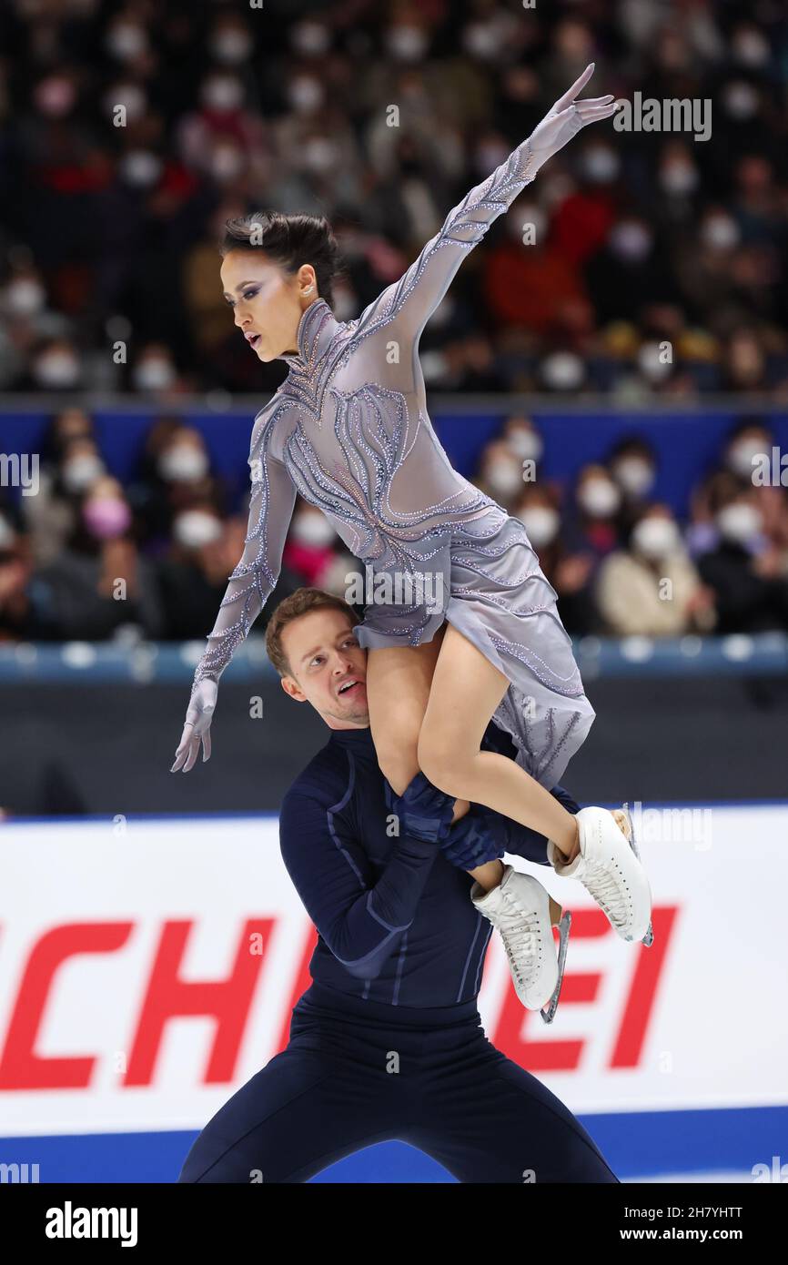 Tokyo, Japan. 13th Nov, 2021. Madison Chock & Evan Bates (USA) Figure