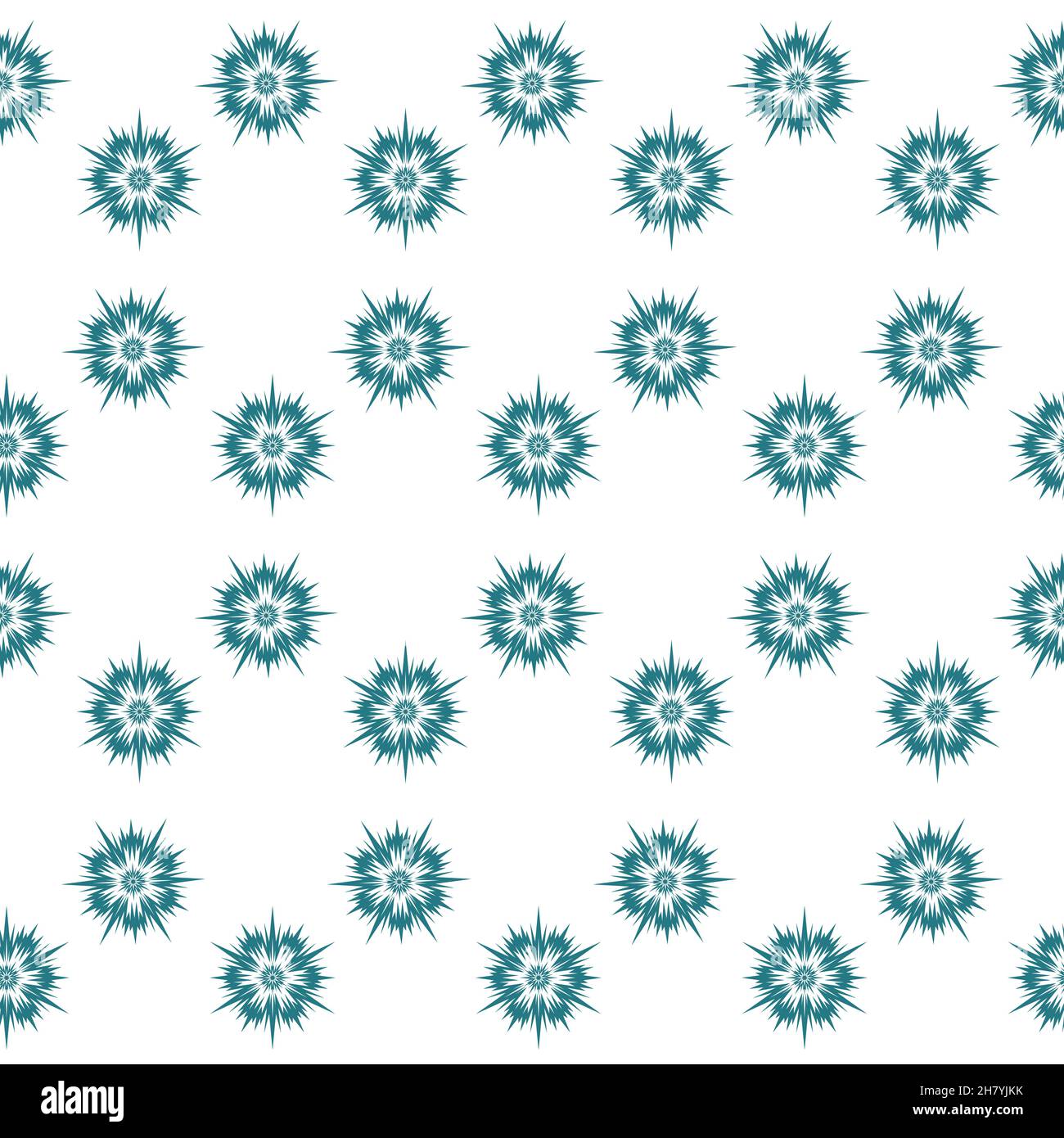 Snowflake, christmas decoration seamless pattern, cute vector pattern on white background Stock Vector
