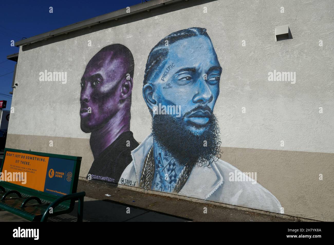 Kobe Bryant & Nipsey Hussle murals in Los Angeles / Southern