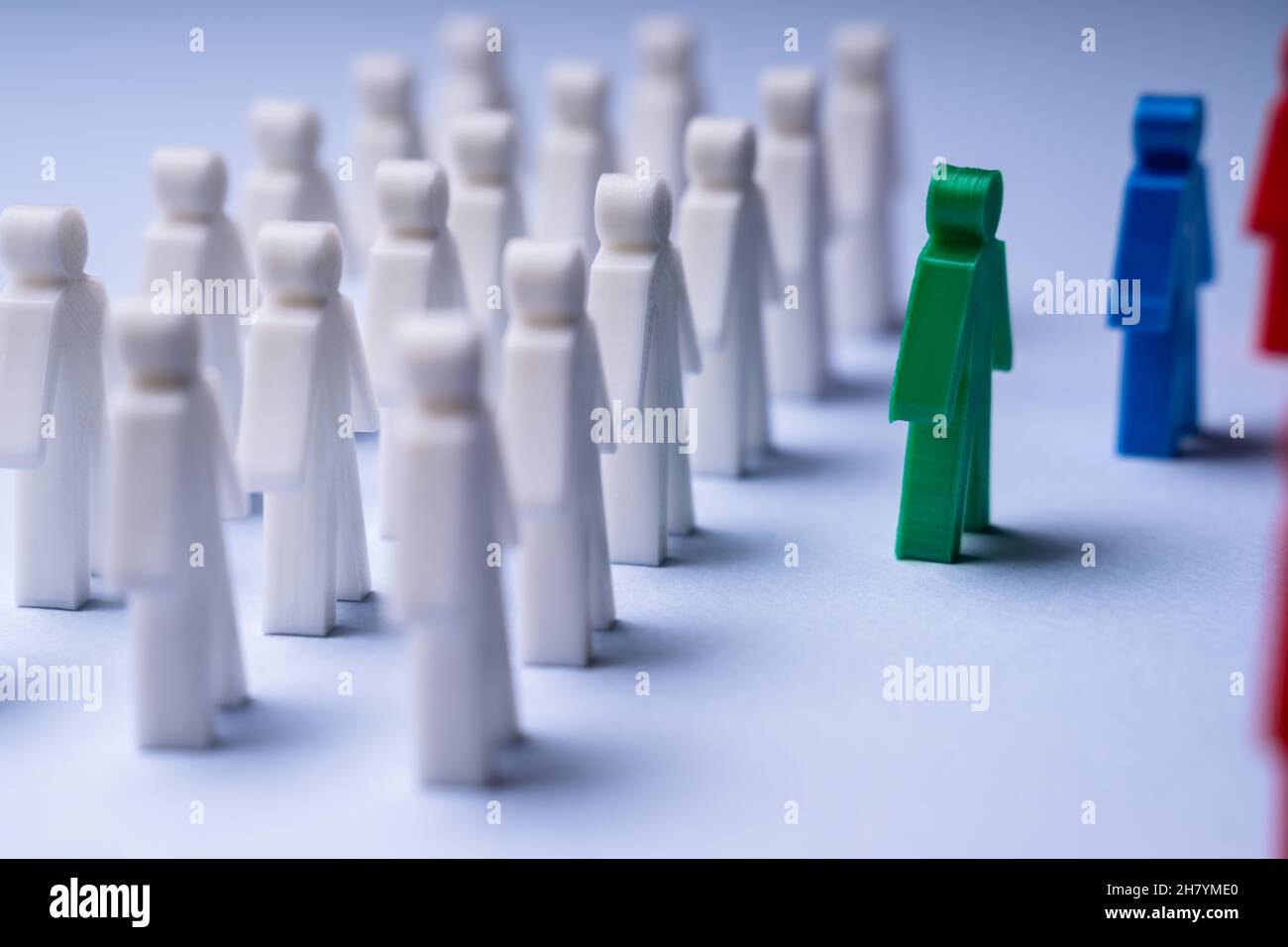 Inequality And Discrimination Concept. Individuality And Difference Stock Photo