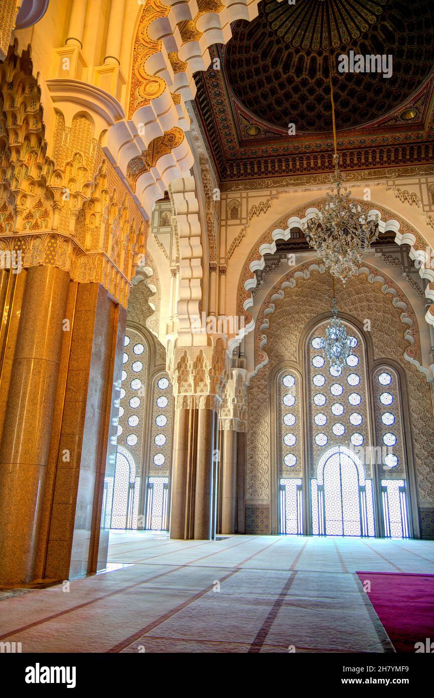 Hassan II Mosque Interior Morocco Stock Photo Alamy hassan-ii-mosque-interior-morocco-stock-photo-alamy