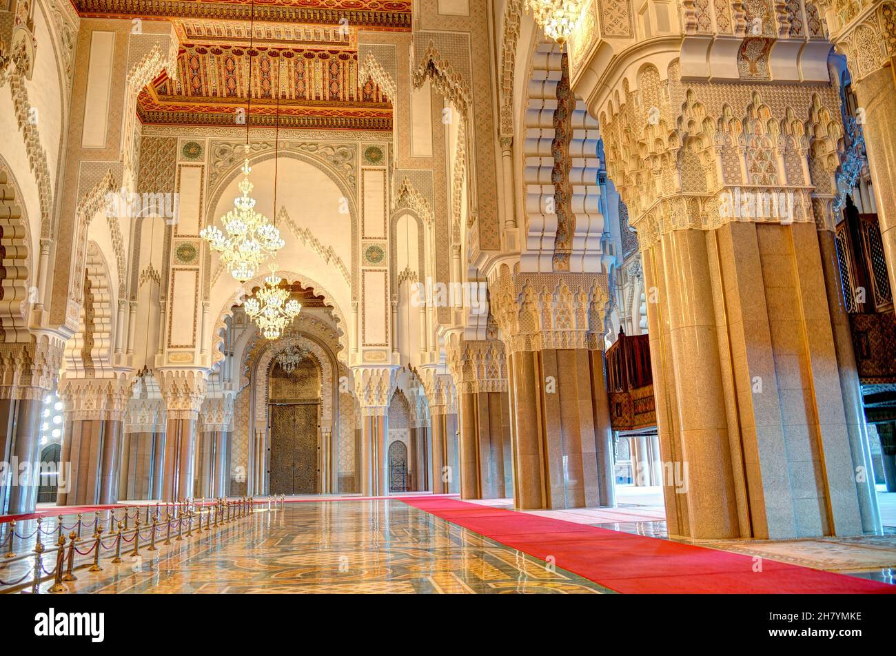Hassan II Mosque Interior Morocco Stock Photo Alamy hassan-ii-mosque-interior-morocco-stock-photo-alamy