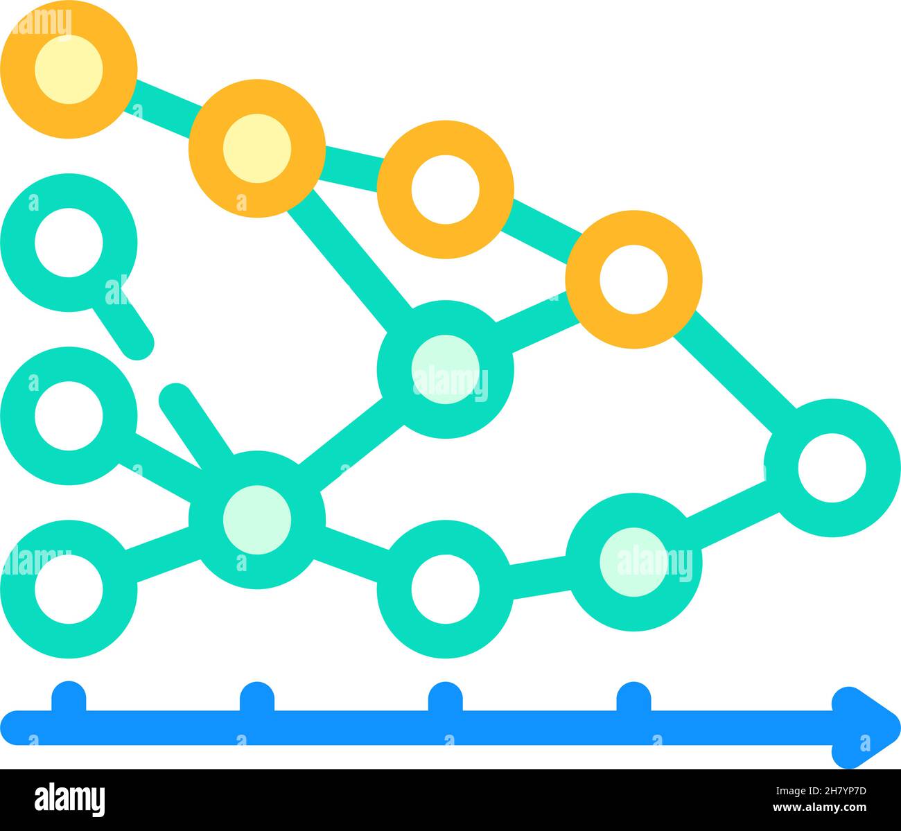 algorithm data science color icon vector illustration Stock Vector ...