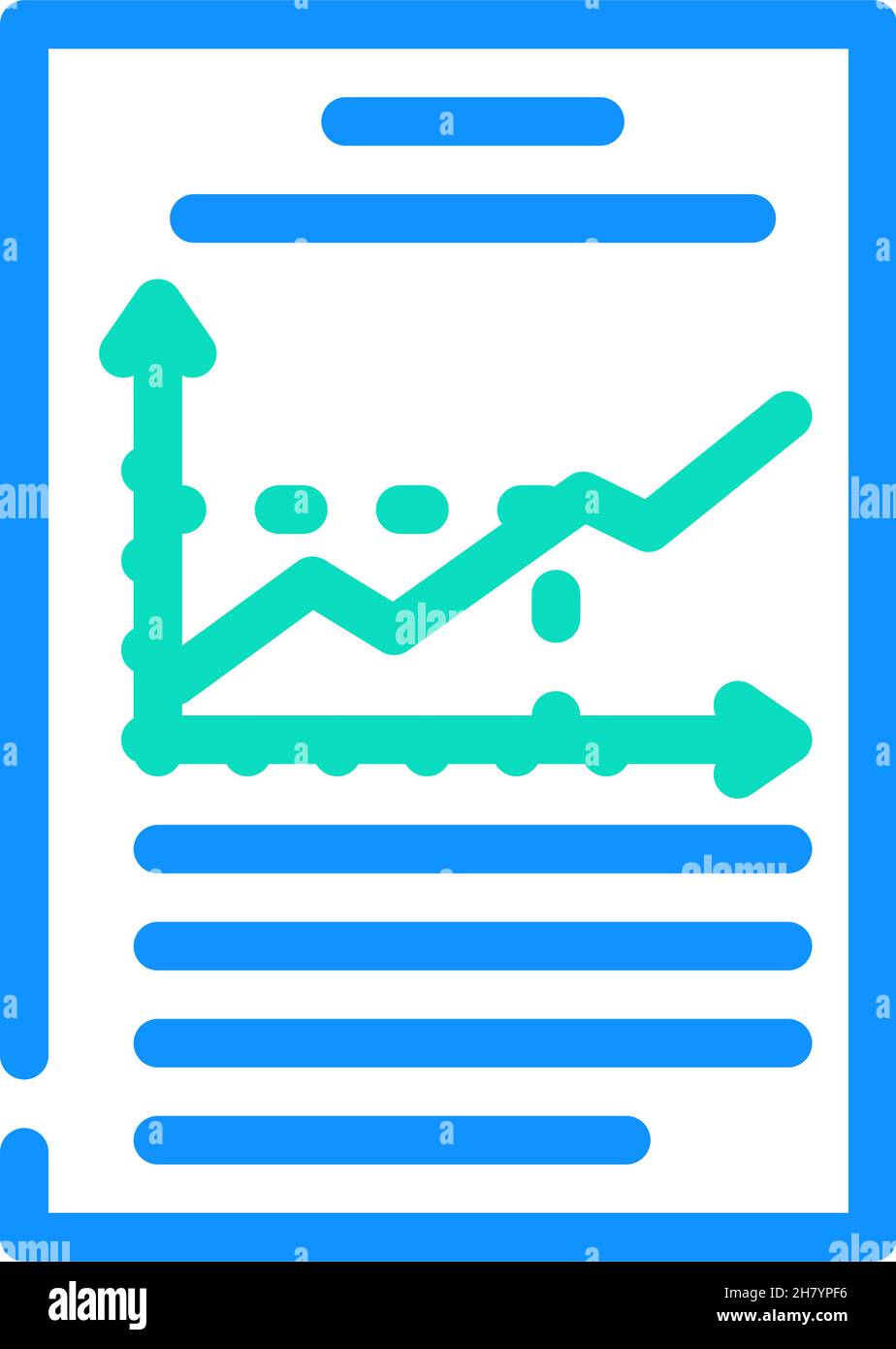graph data science color icon vector illustration Stock Vector Image ...