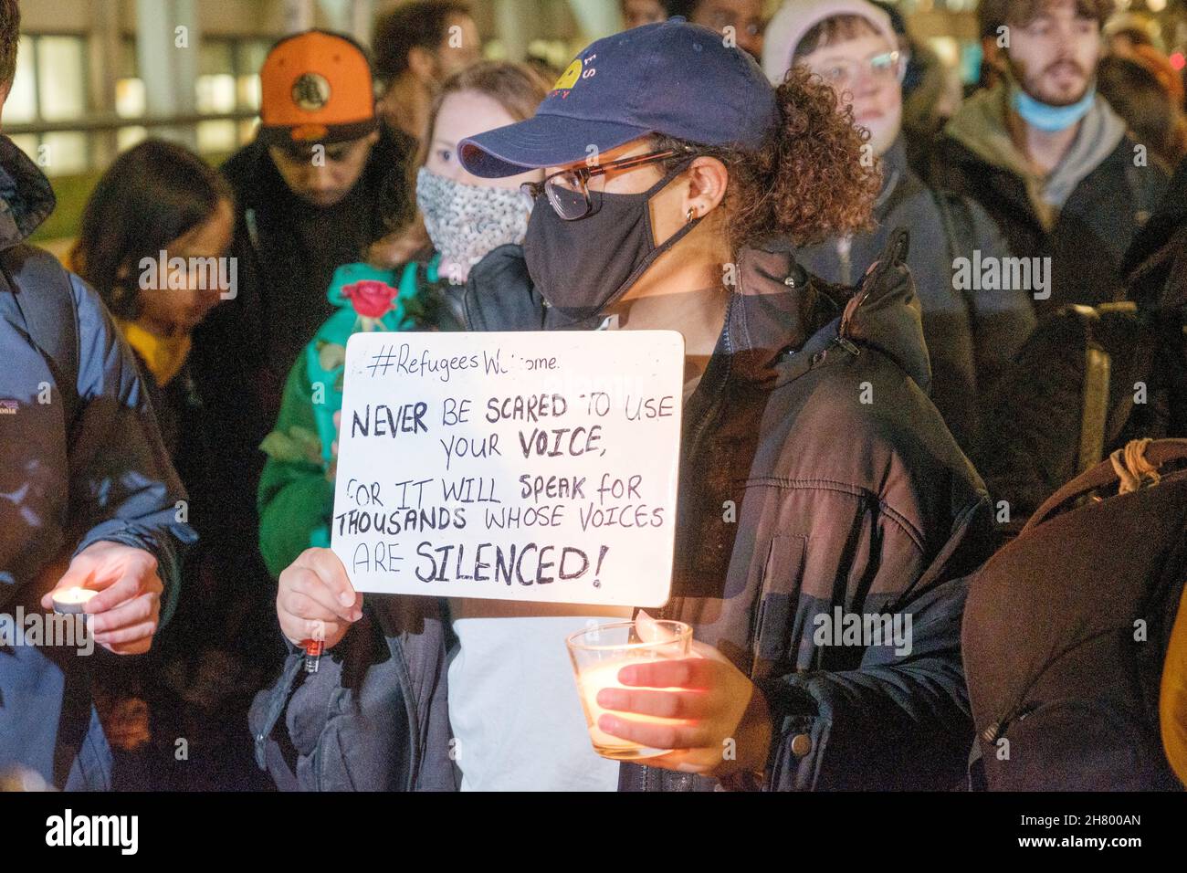 No More Channel Deaths Emergency Protest outside The Home Office after