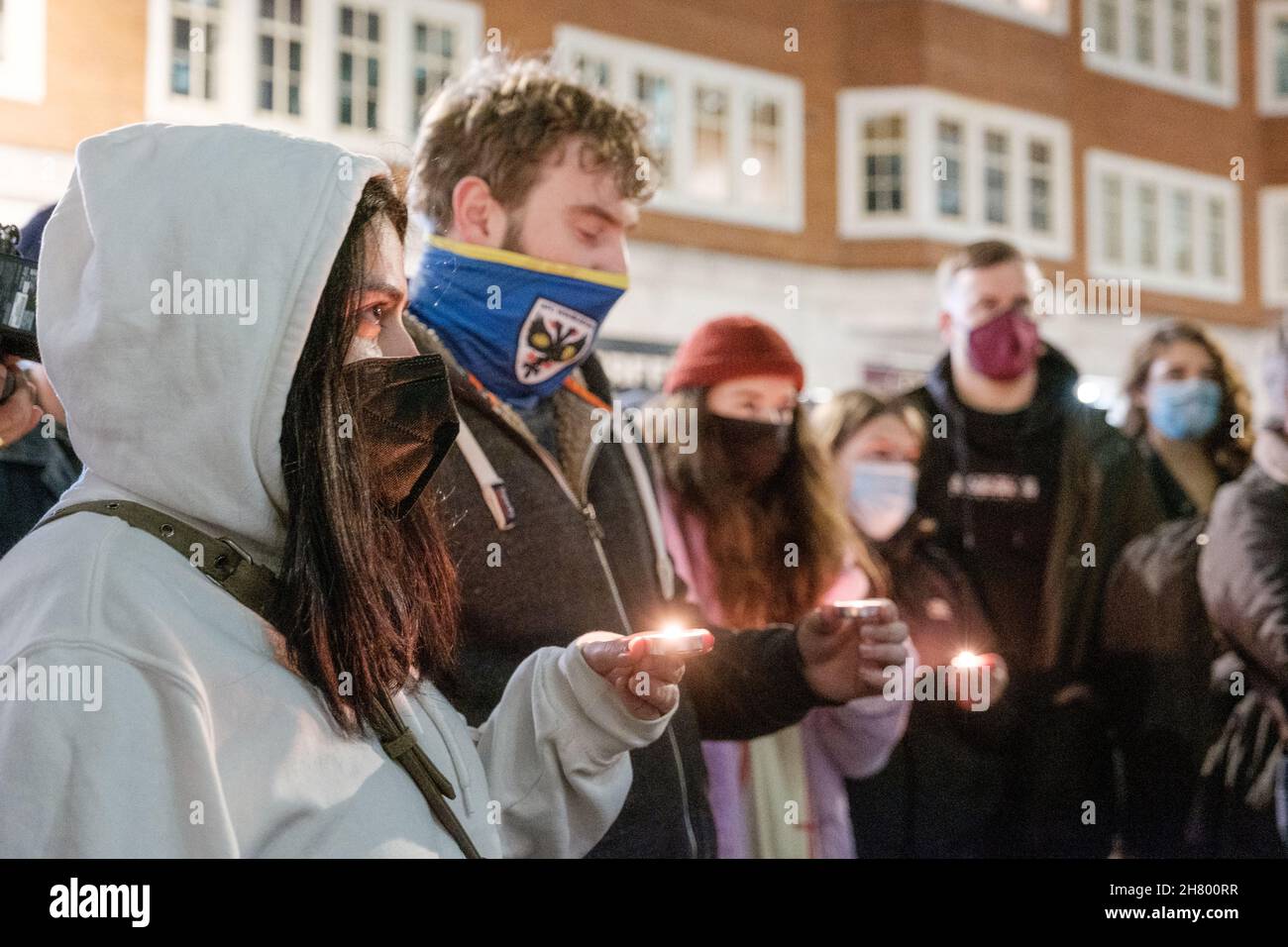 No More Channel Deaths Emergency Protest outside The Home Office after