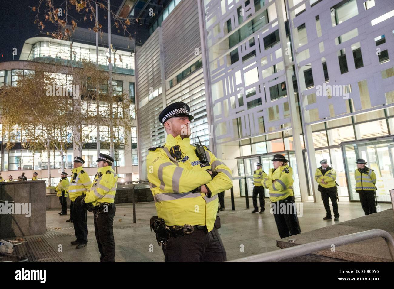 No More Channel Deaths Emergency Protest outside The Home Office after