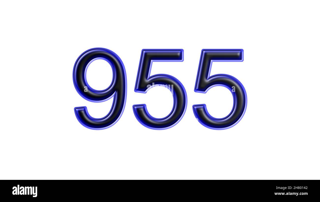 blue-955-number-3d-effect-white-background-stock-photo-alamy