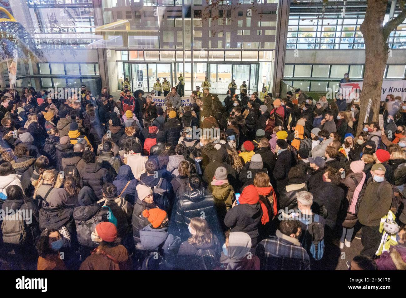 No More Channel Deaths Emergency Protest outside The Home Office after