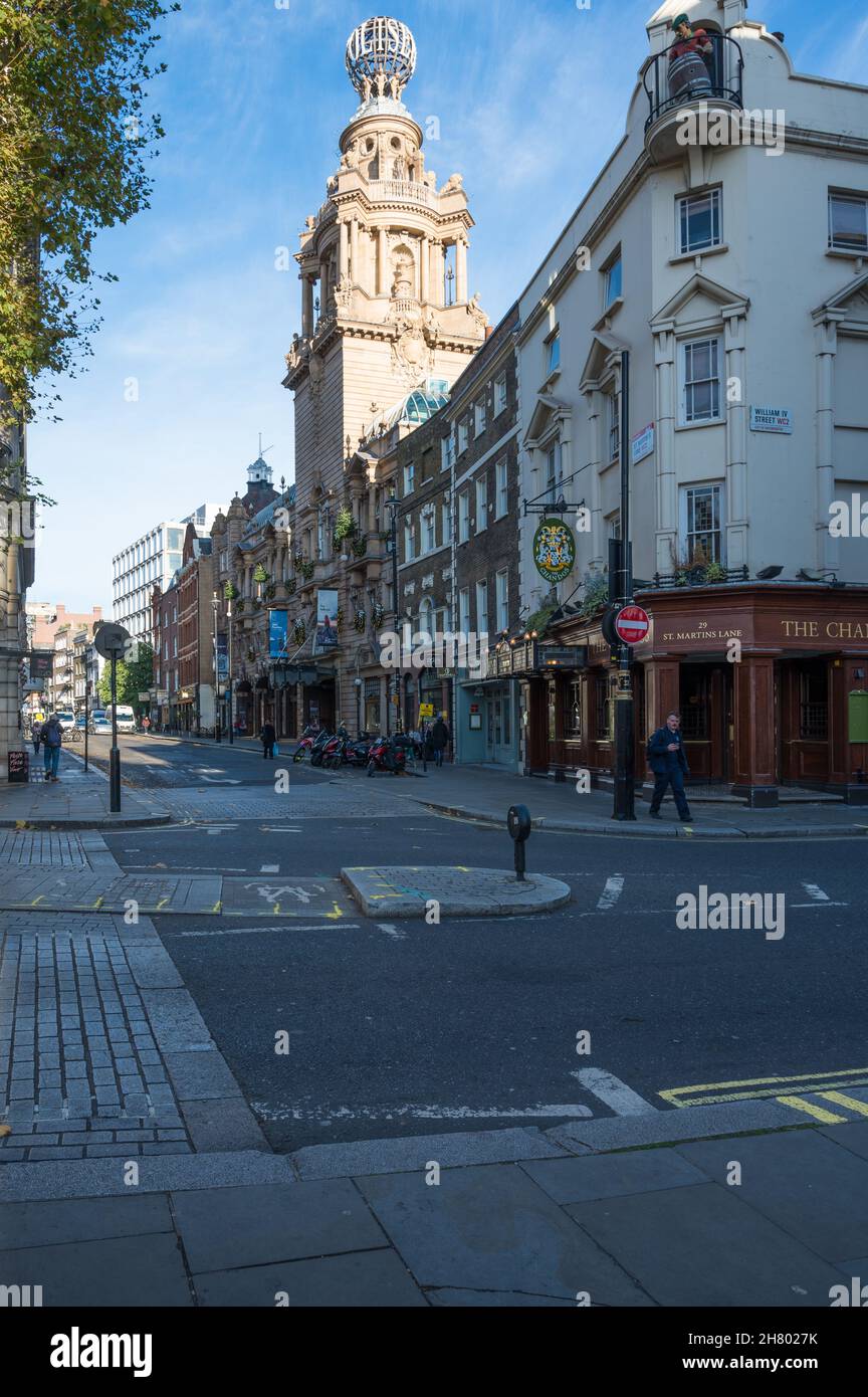 View of the London Coliseum theatre in St. Martins Lane, Covent Garden