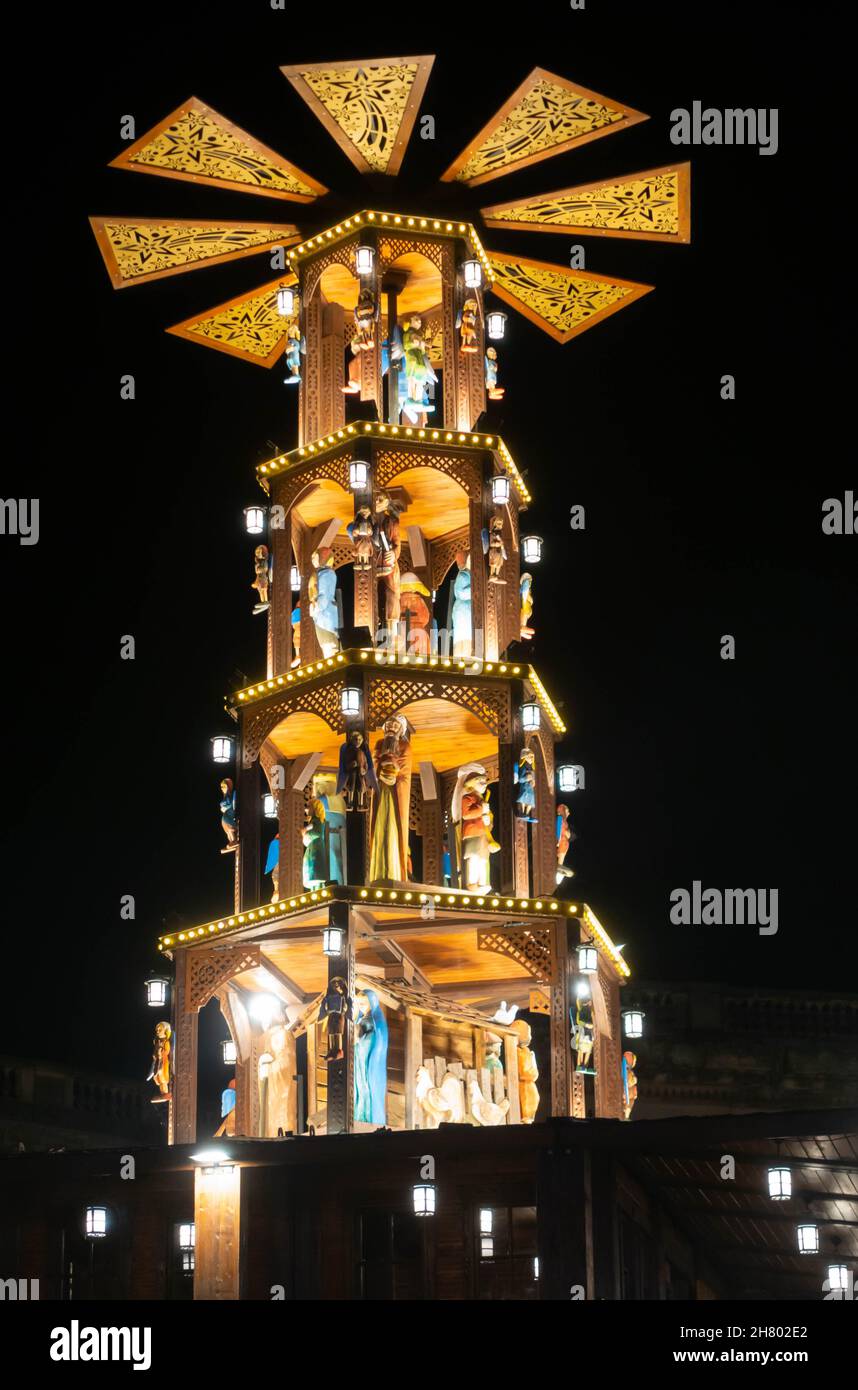 The Windmill at Liverpool Christmas Market 2021 in St Johns Garden