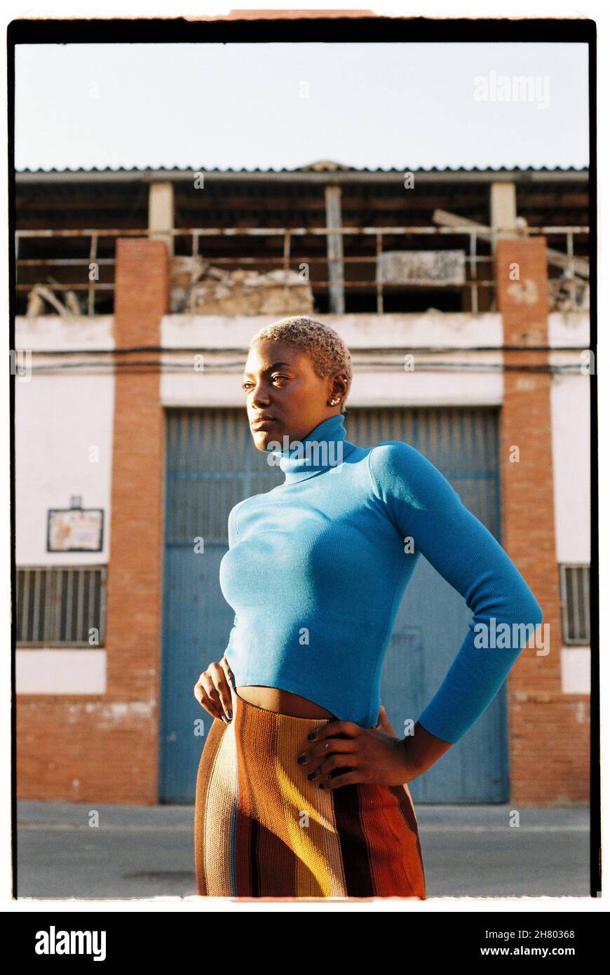 Serious black american model Cut Out Stock Images & Pictures - Alamy