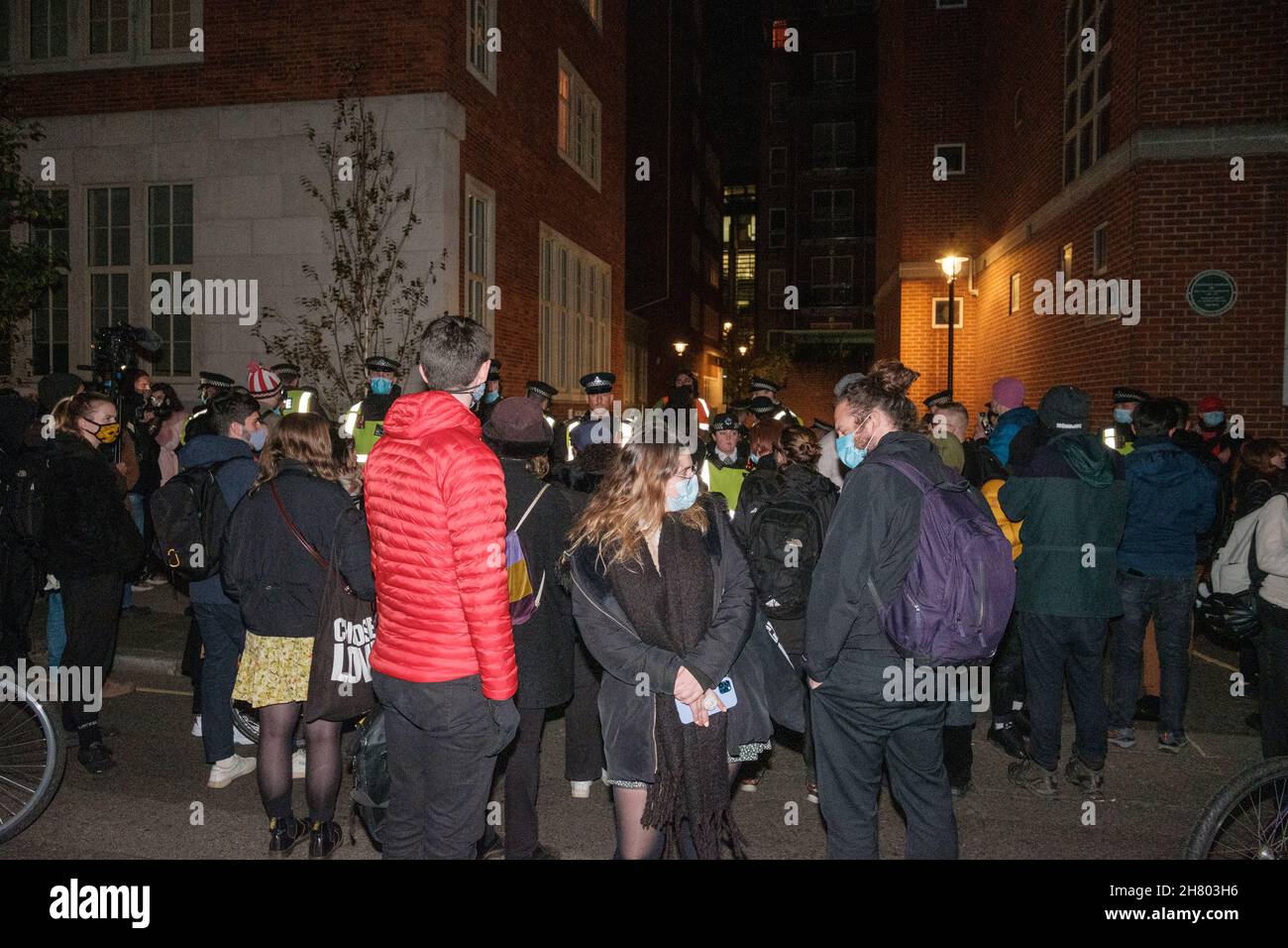 No More Channel Deaths Emergency Protest outside The Home Office after
