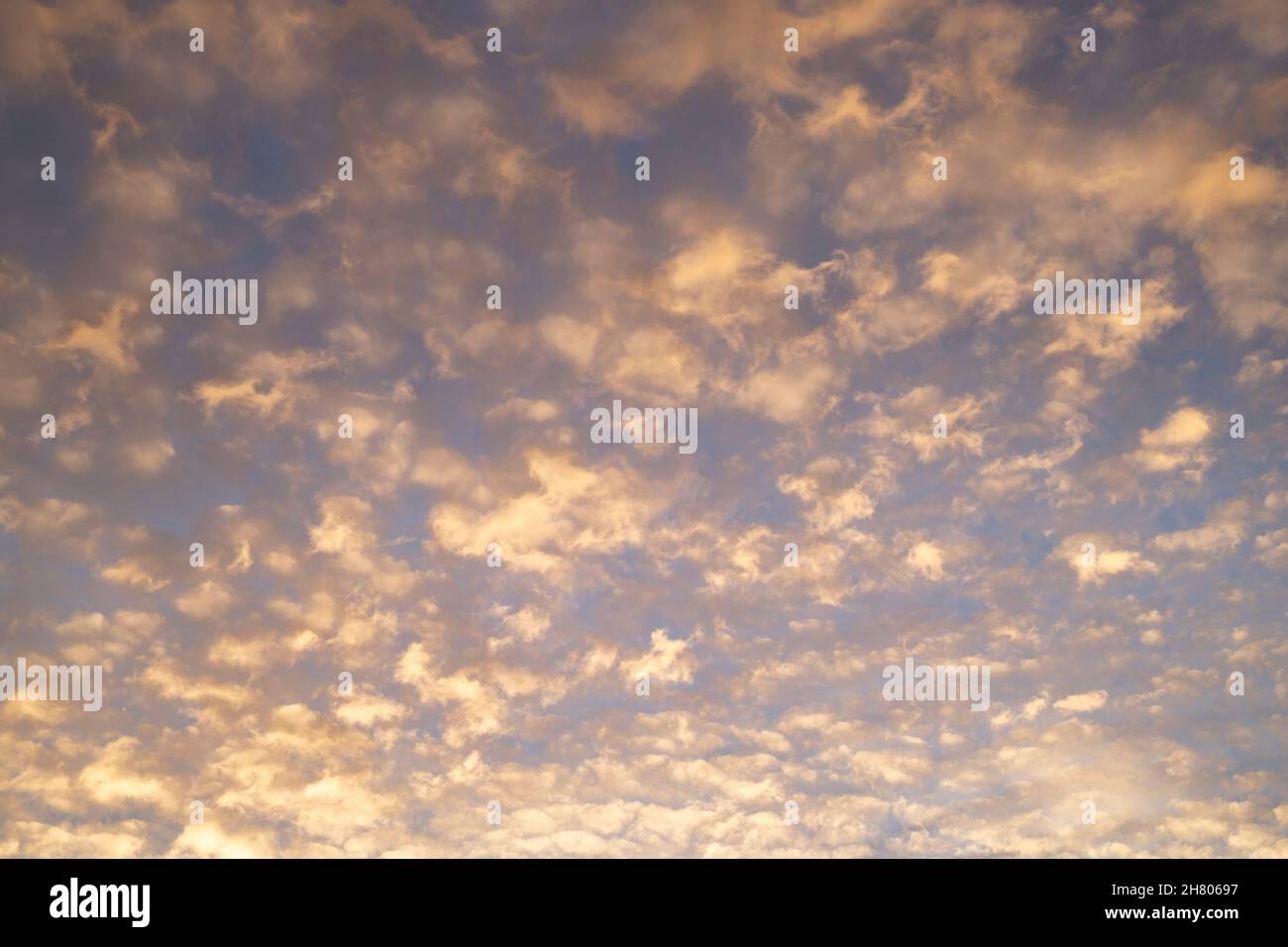 Clouds at sunrise in the autumn. Oxfordshire, England Stock Photo