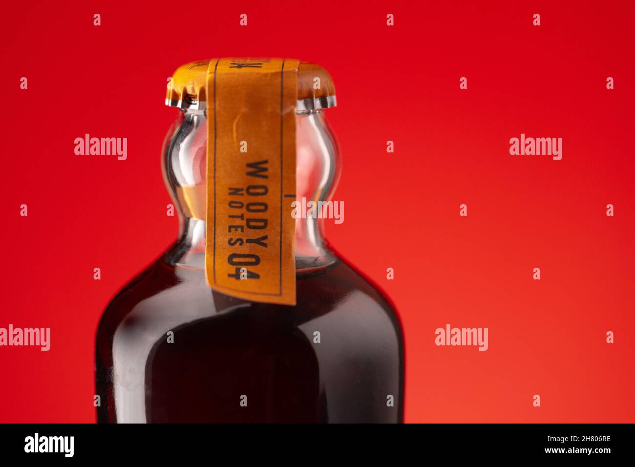 KRASNODAR, RUSSIA OCTOBER 12, 2020 Close up of glass bottle of Coca