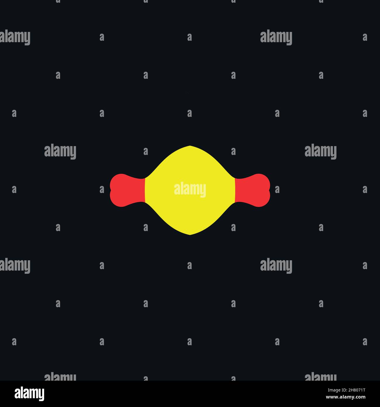 Candy flat icon. Simple style sweet food symbol. Logo design element. T ...