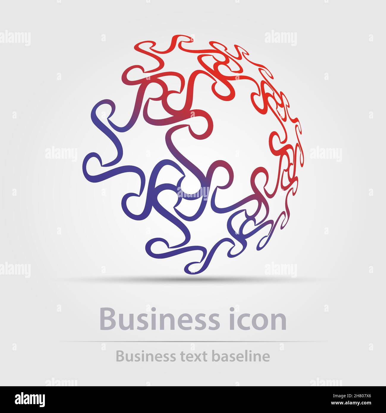 Originally designed color abstract vector business icon for creative design tasks Stock Vector