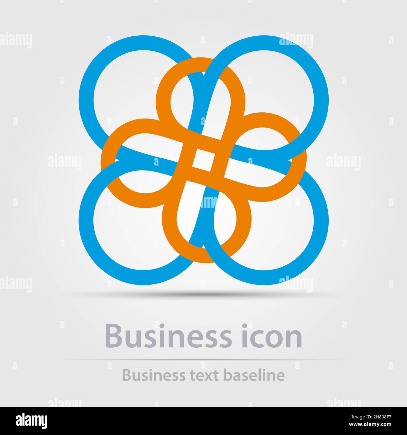 Originally designed color abstract vector business icon for creative design tasks Stock Vector