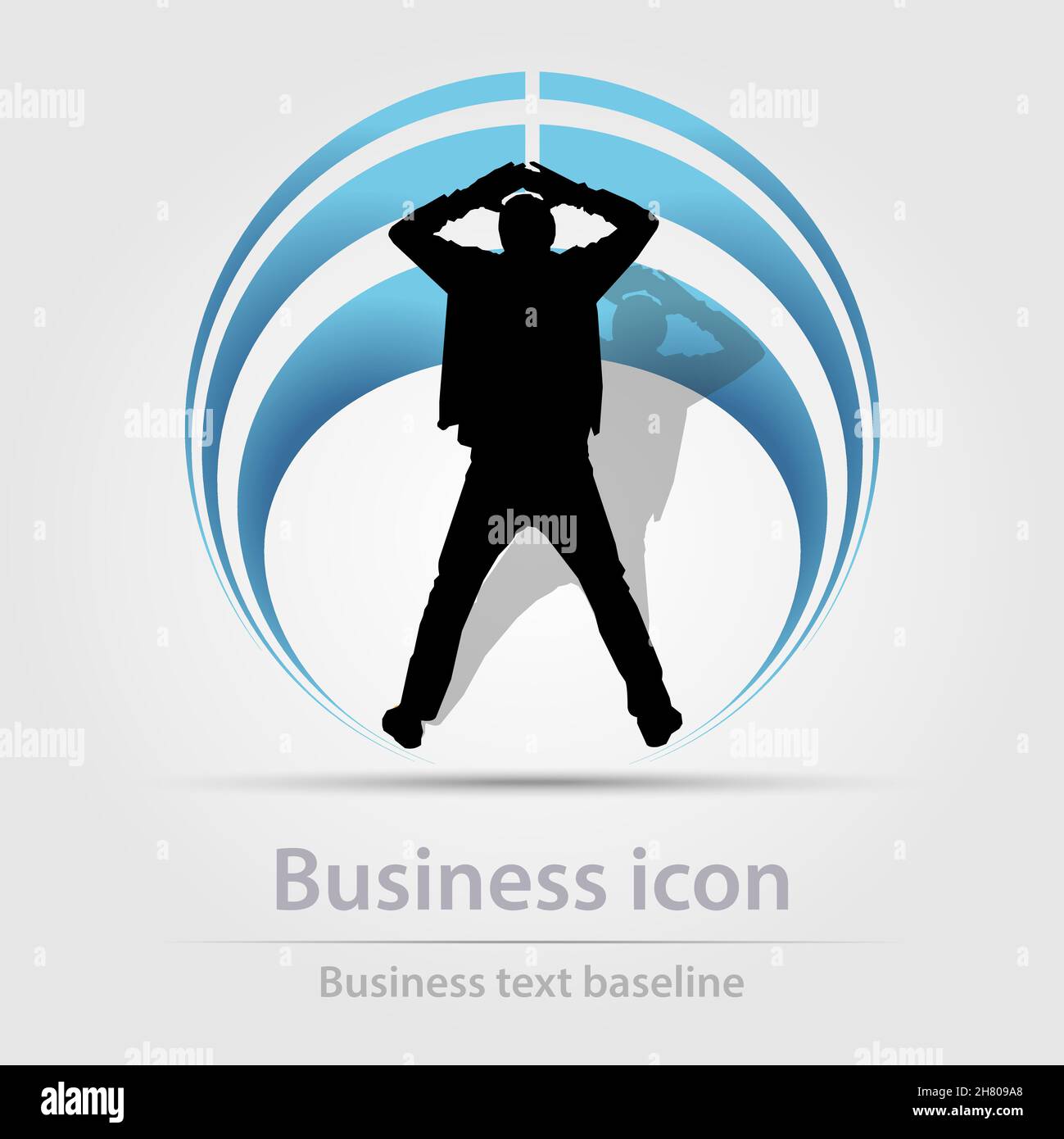 Originally designed color abstract vector business icon for creative design tasks Stock Vector