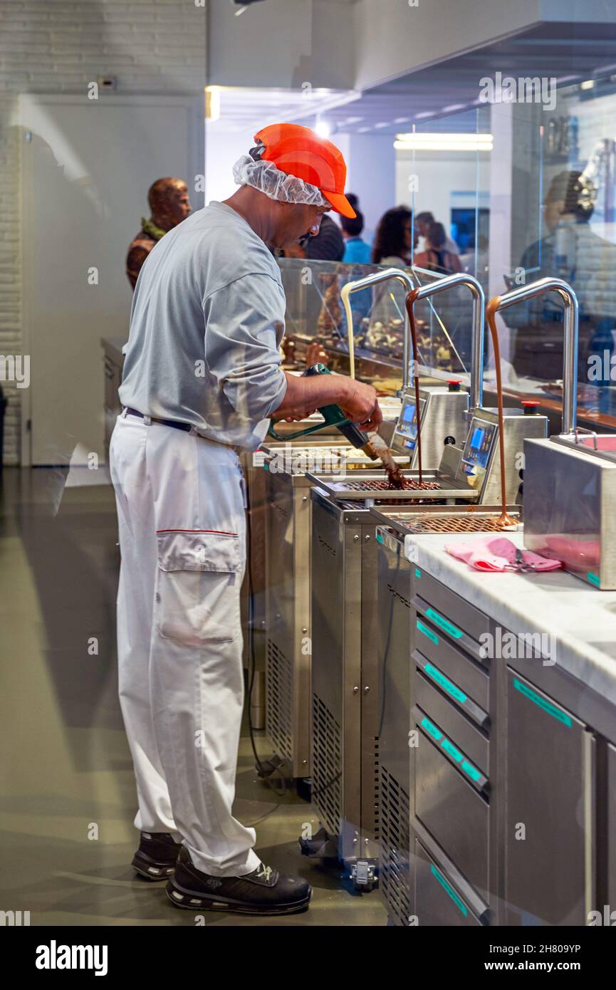 Visiting Cailler chocolate museum and factory. Broc, Switzerland Stock Photo Alamy