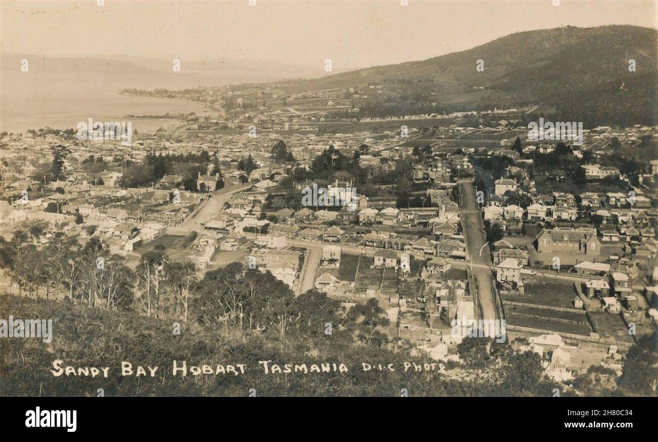 Sandy Bay, Hobart, Tasmania early 1900s Stock Photo Alamy