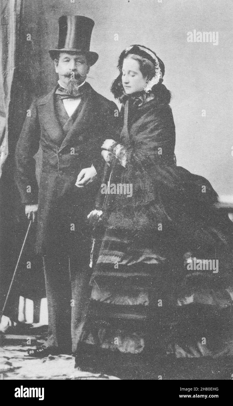 Empress Eugénie and Napoleon III portrait, Grand Ladies