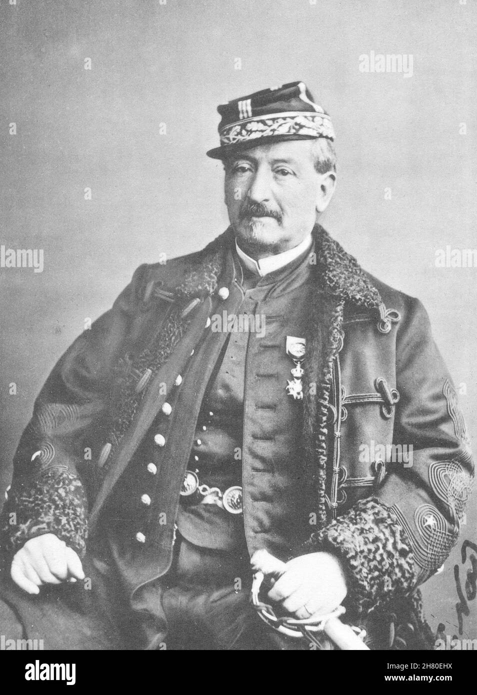 MILITARIA. Portrait of Général Bellegarie, c.1865 1935 old vintage print Stock Photo