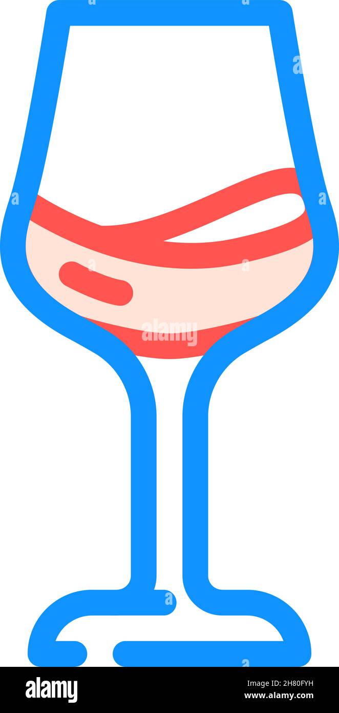 glass of wine color icon vector illustration Stock Vector Image & Art ...