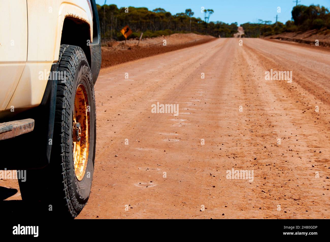 Off Road Track in the Countryside Stock Photo