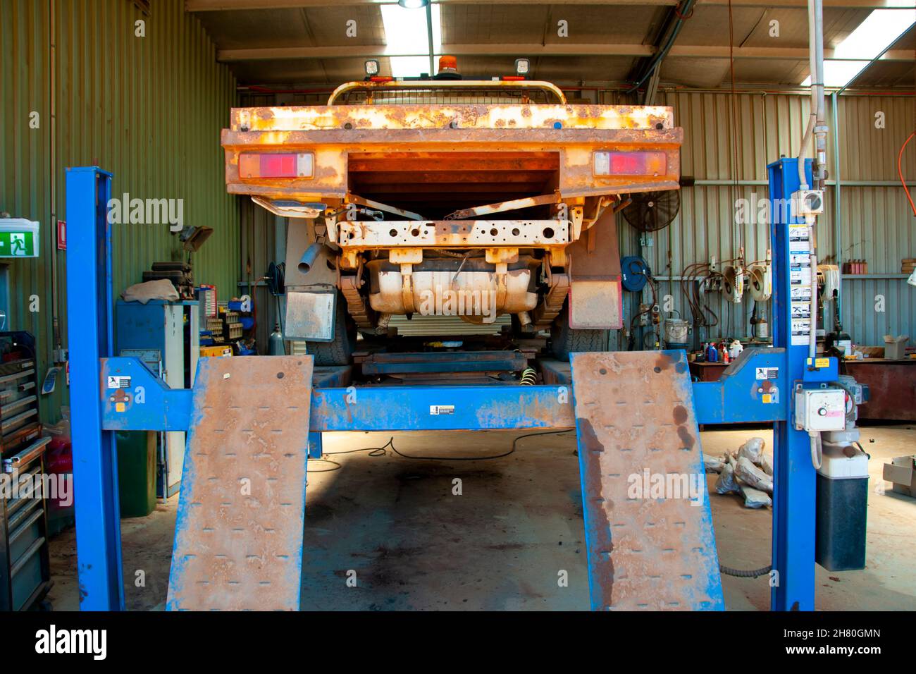 Truck Service Maintenance in Stock Photo Alamy