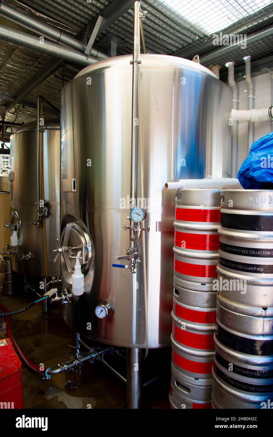 Industrial Vessel for Beer Fermentation Stock Photo Alamy