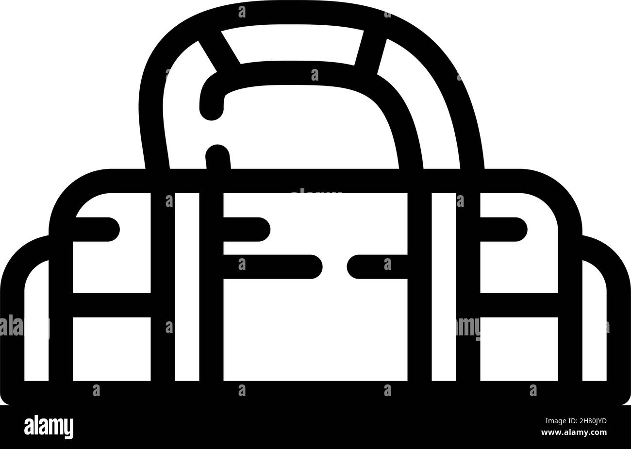 sportsman bag line icon vector illustration Stock Vector Image & Art ...