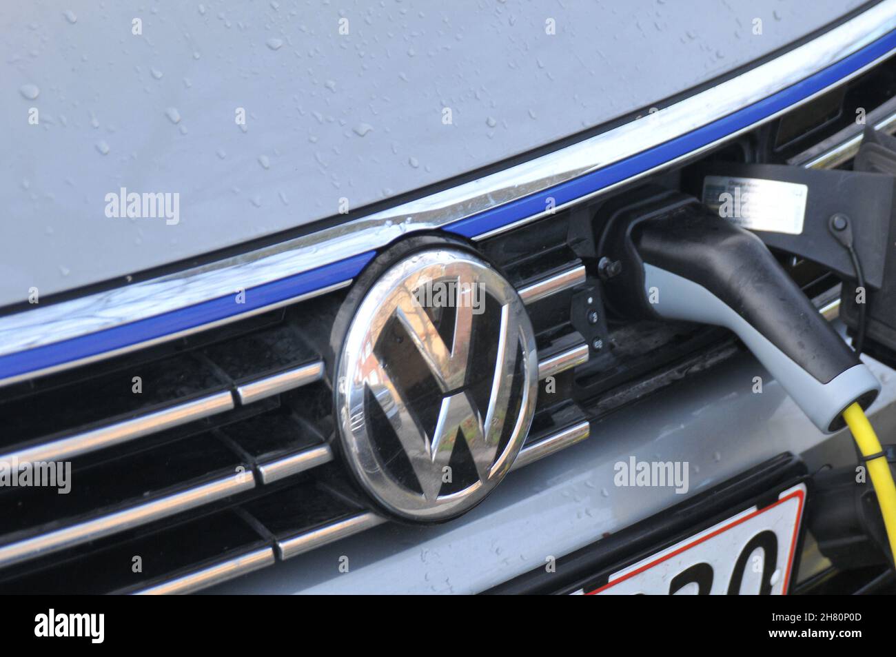 Copenhagen/Denmark./26 November 2021/ German electric vw cars chagring