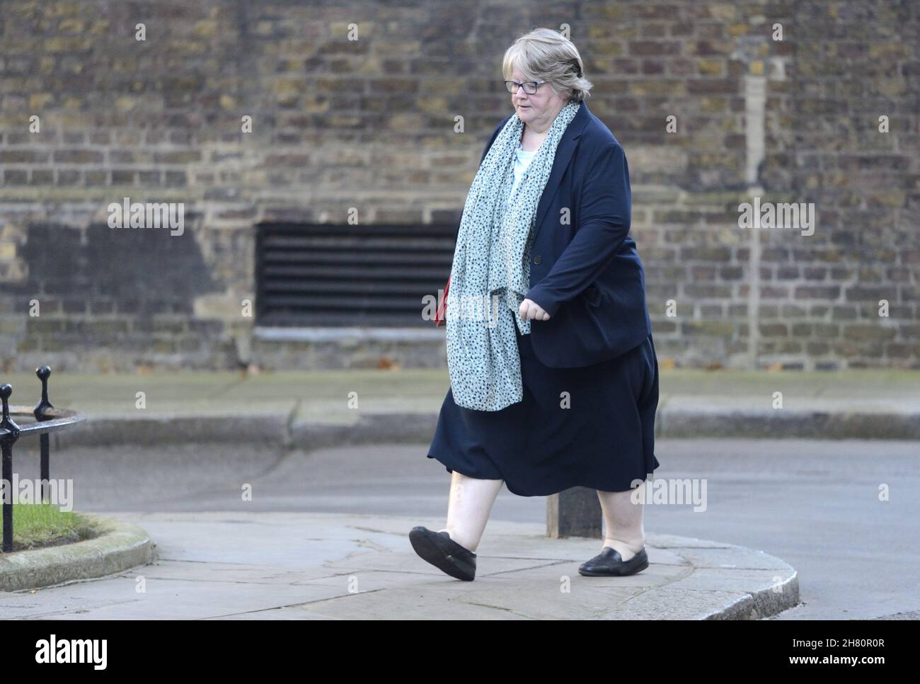 Thérèse Coffey MP - Secretary of State for Work and Pensions - in Downing Street, November 2021 Stock Photo