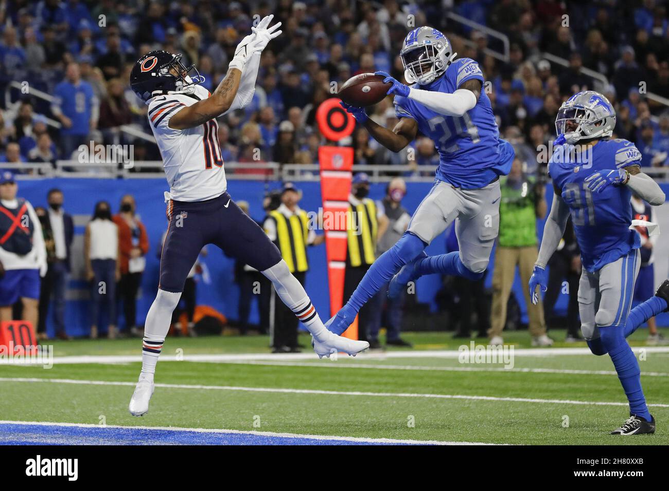 Detroit lions running back justin jackson 42 hi-res stock photography and  images - Alamy