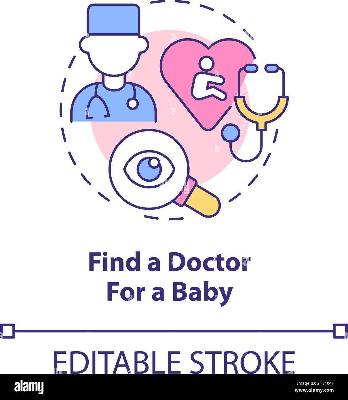 Child consultation drawing Stock Vector Images - Alamy