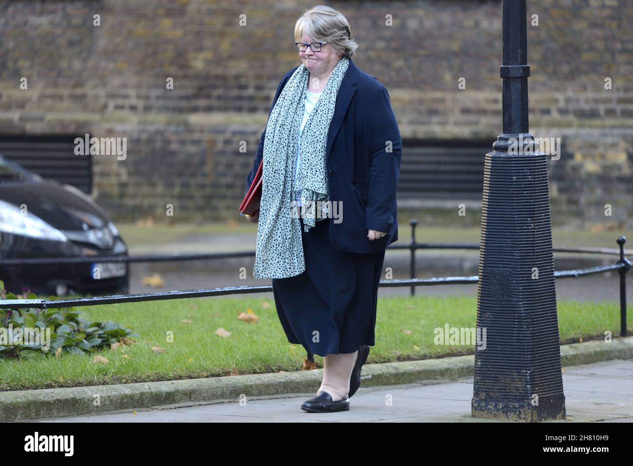 Thérèse Coffey MP - Secretary of State for Work and Pensions - in Downing Street, November 2021 Stock Photo