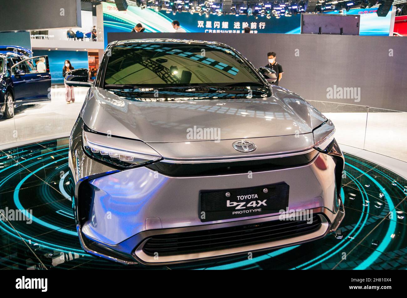 Toyota BZ4X prototype EV on display at the 2021 Guangzhou Auto Show ...