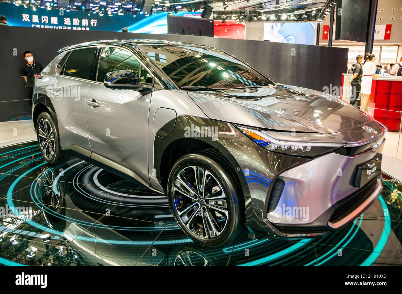 Toyota BZ4X prototype EV on display at the 2021 Guangzhou Auto Show ...