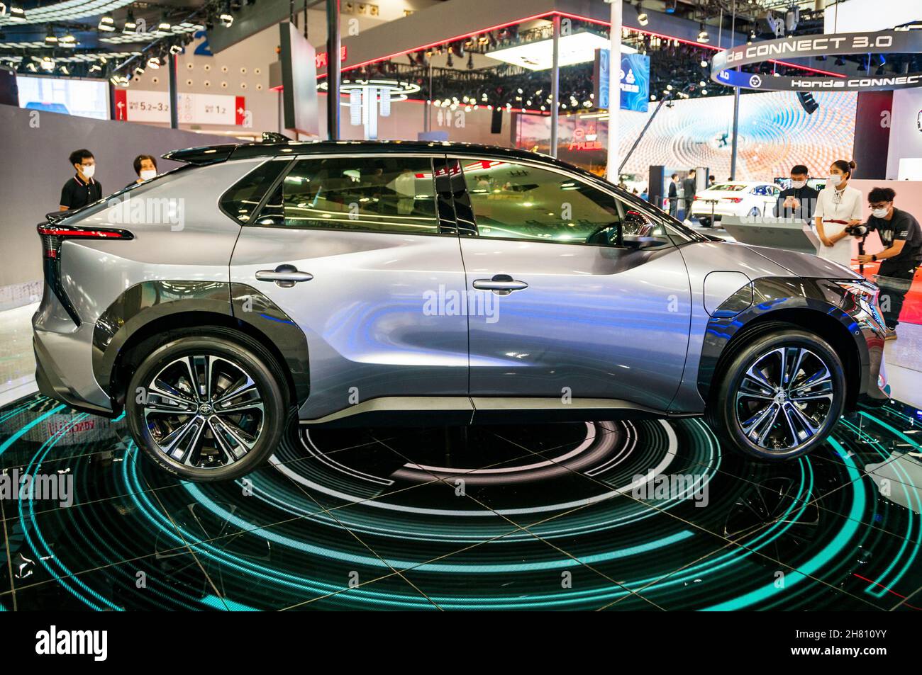 Toyota BZ4X prototype EV on display at the 2021 Guangzhou Auto Show ...