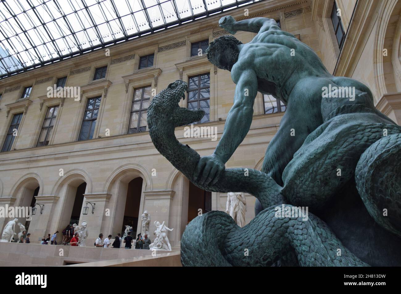 Art galleries at Louvre museum Stock Photo