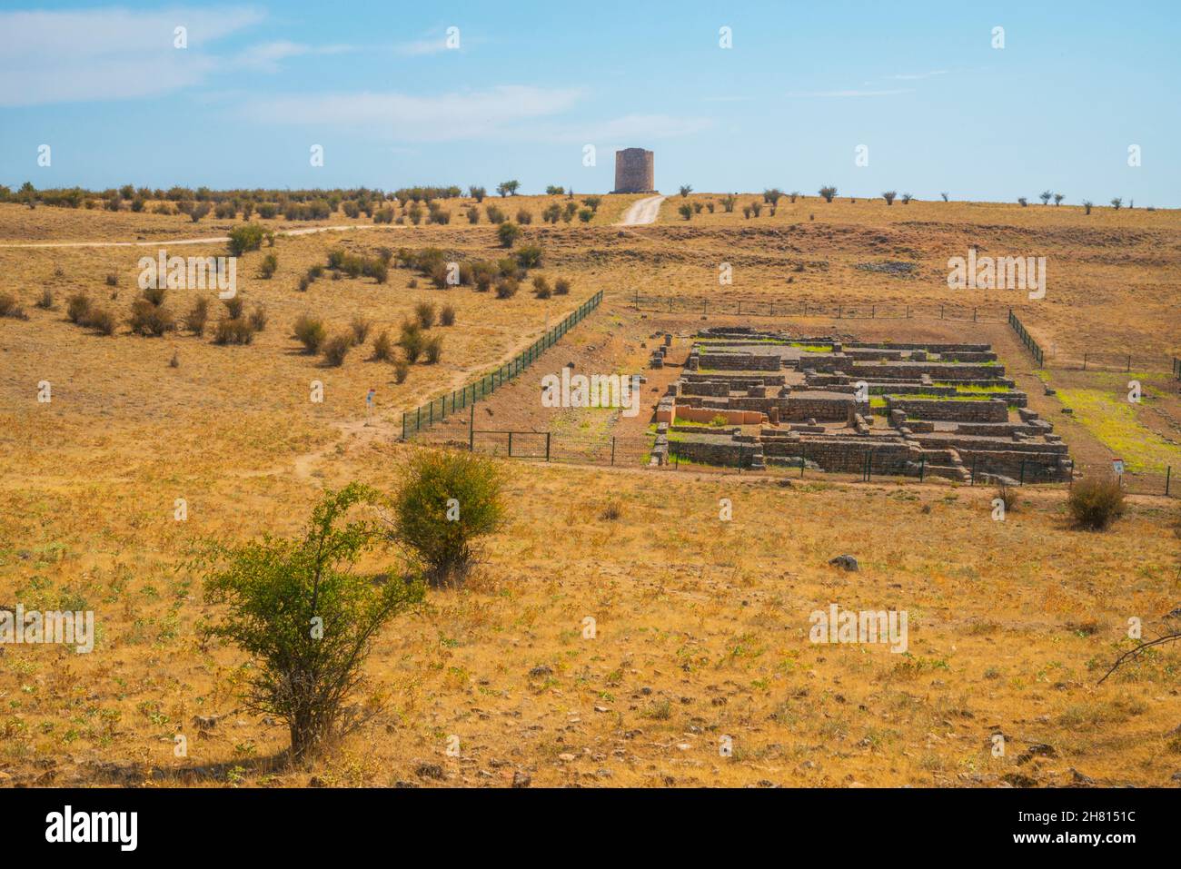 Uxama ruins. Burgo de Osma, Soria province, Castilla Leon, Spain. Stock Photo
