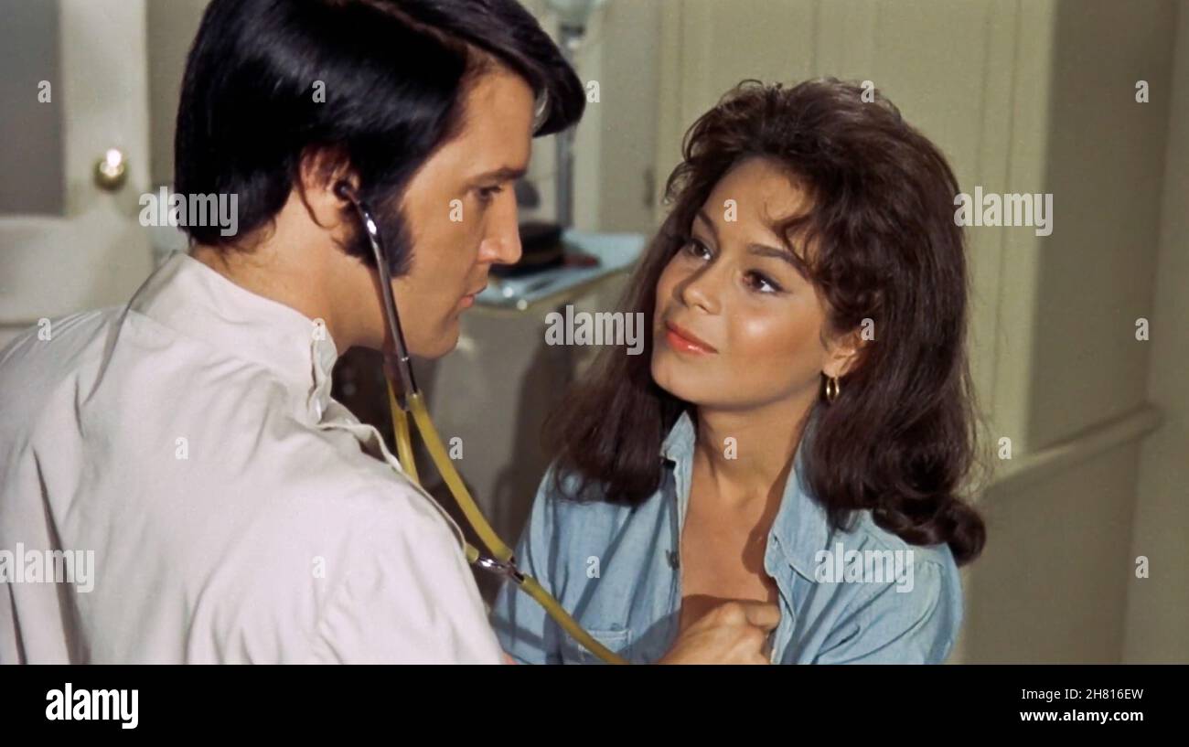 USA. Elvis Presley and Laura Figueroa in a scene from the (C)Universal